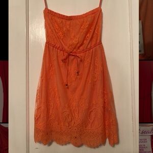Aeropostale size XS strapless lace dress